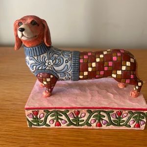 Jim Shore Dachshund in sweater